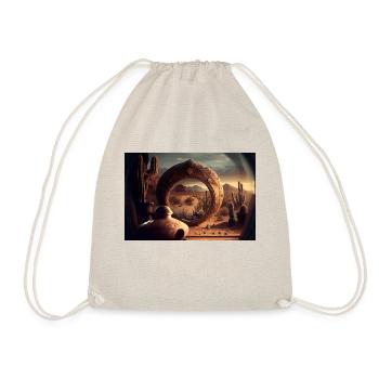 olho deserto by daniel costa - Drawstring Bag - nature - Front