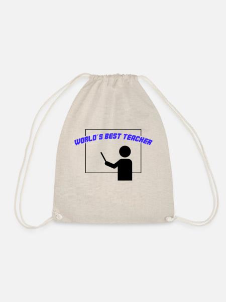 worlds best teacher - Turnbeutel - Natur