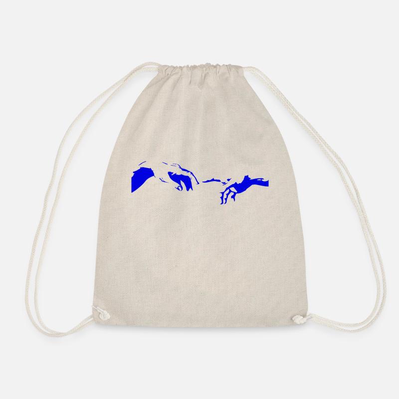 The Creation of Adam - Drawstring Bag - nature