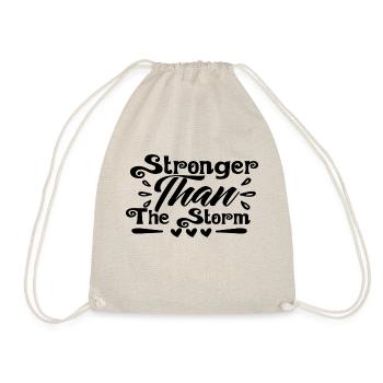 Stronger Than The Storm - Drawstring Bag - nature - Front