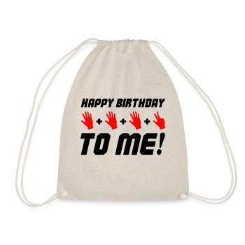 Joyeux anniversaire à moi 18 - Sac de sport léger - nature - Devant