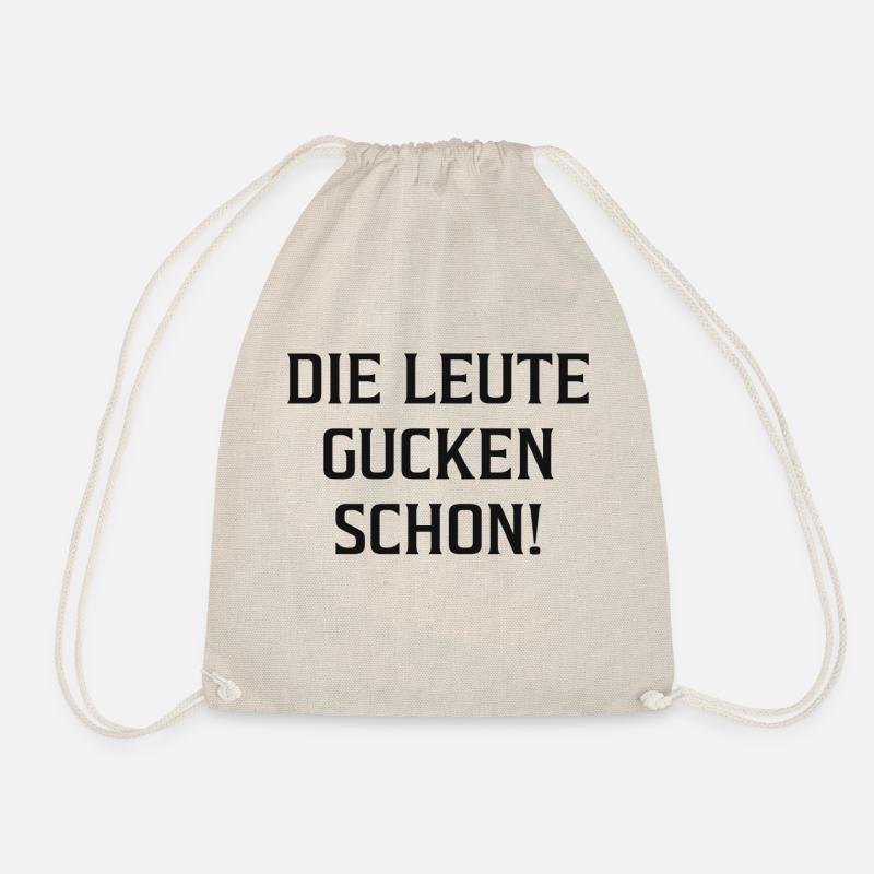 Die Leute gucken schon! - Turnbeutel - Natur