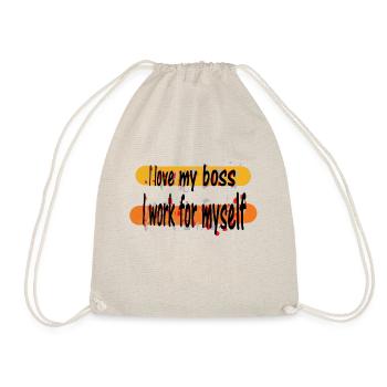 Best motivation I love my work I work for myself - Sac de sport léger - nature - Devant