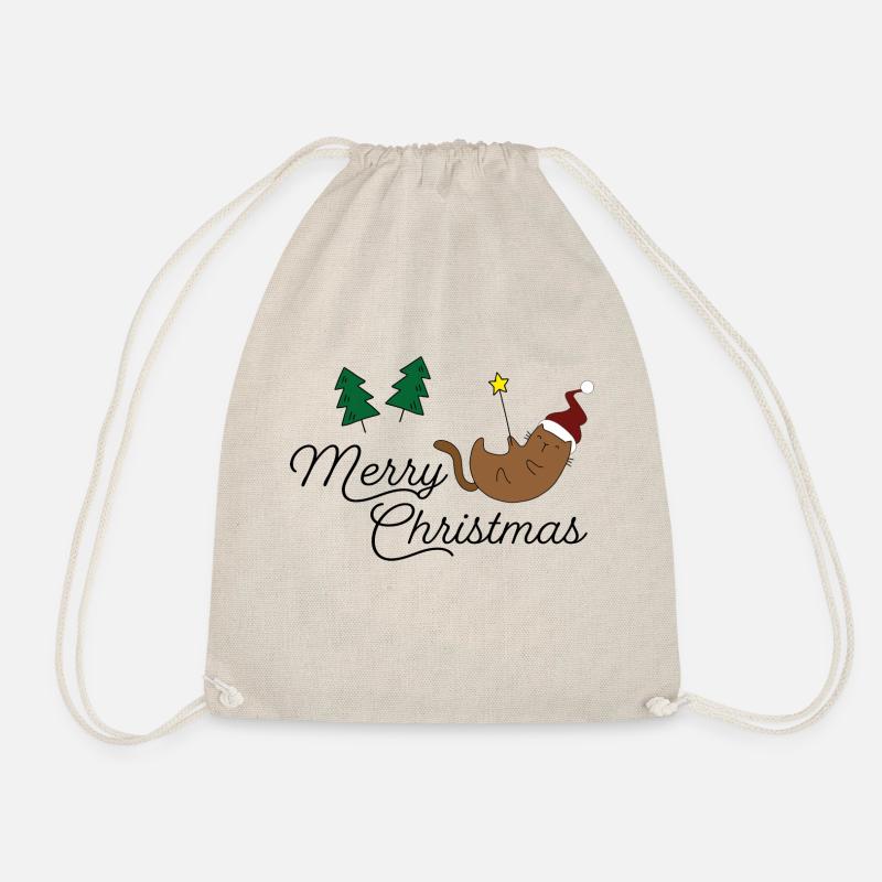 Lustige Weihnachtsgeschenke - Turnbeutel - Natur