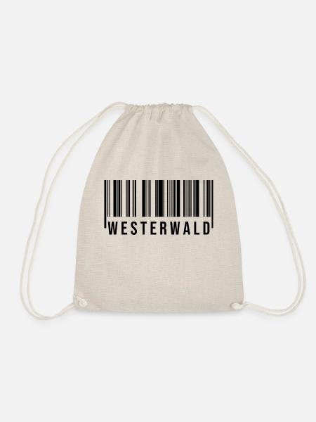 Westerwald Strichcode - Turnbeutel - Natur