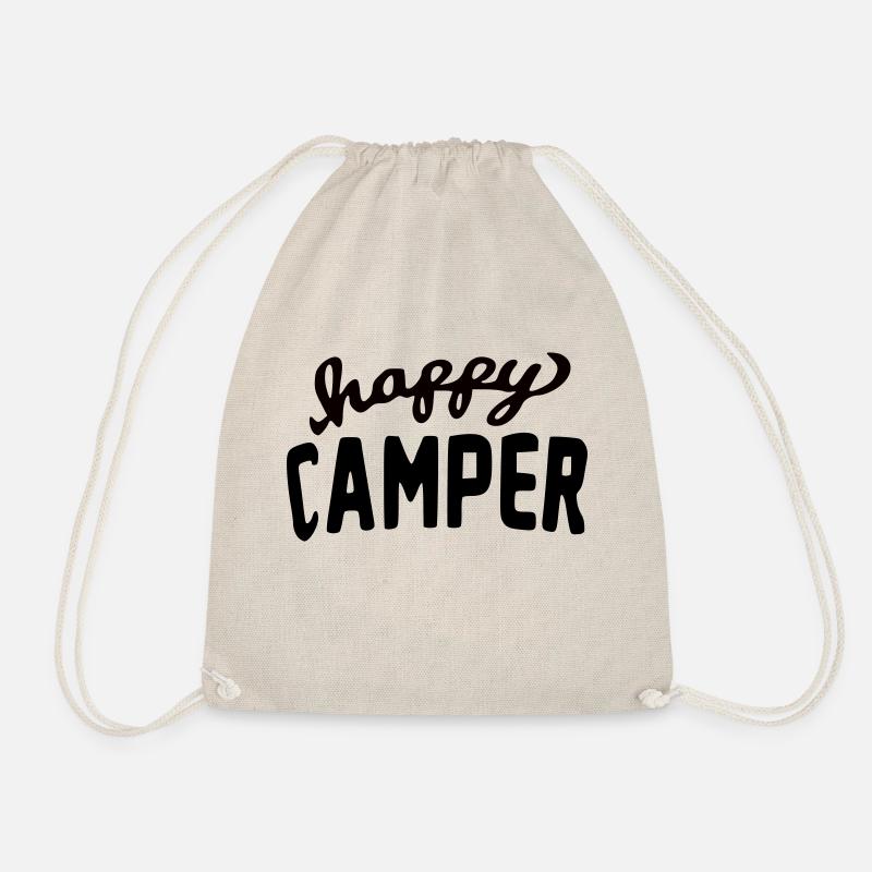 Ella Lopez "happy camper" - Turnbeutel - Natur