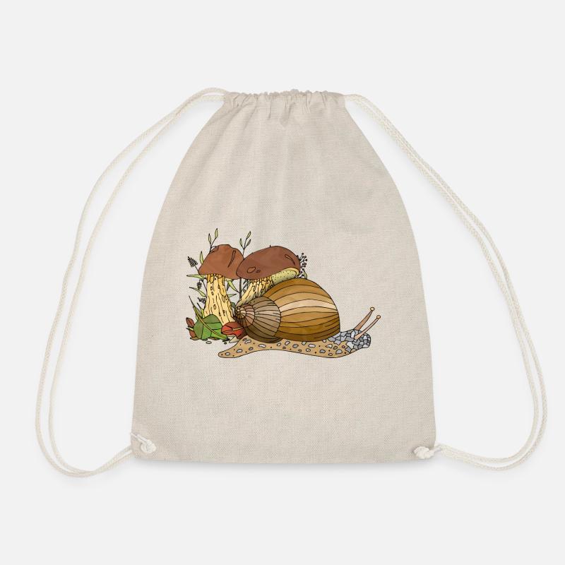 Schnecke - Turnbeutel - Natur