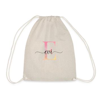 E| Monogramme | Nom | Evi |Aquarelle - Sac de sport léger - nature - Devant