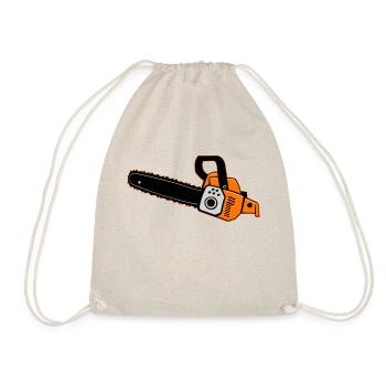 Tronçonneuse ORANGE - Sac de sport léger - nature - Devant