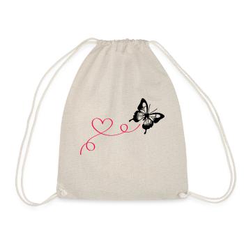 Butterfly Love - Drawstring Bag - nature - Front