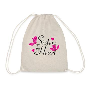 Sisters by heart - Drawstring Bag - nature - Front