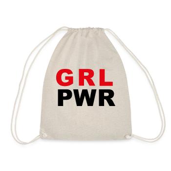 GRL PWR - Drawstring Bag - nature - Front