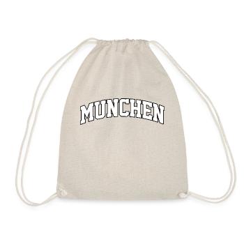 München-Logo: Kollegiales Design im deutschen Stil - Turnbeutel - Natur - Vorne