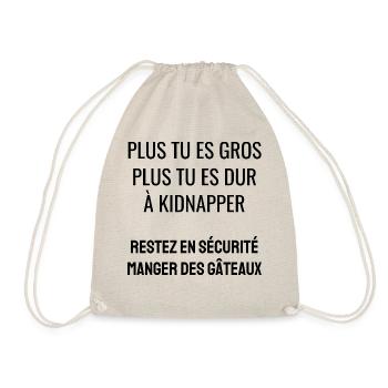 plus tu es gros - Sac de sport léger - nature - Devant