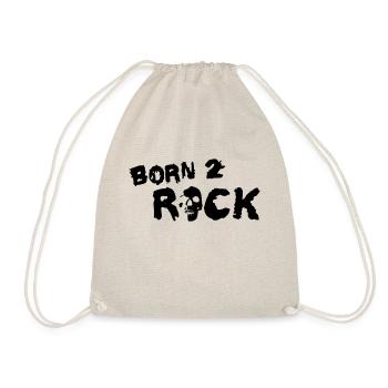 born_2_rock_b_1c - Turnbeutel - Natur - Vorne