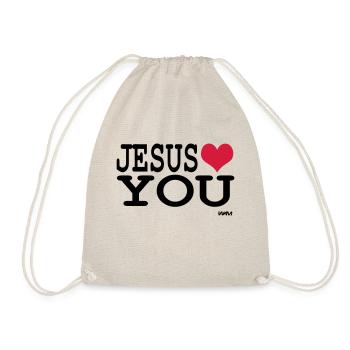 jesus loves you - Sac de sport léger - nature - Devant