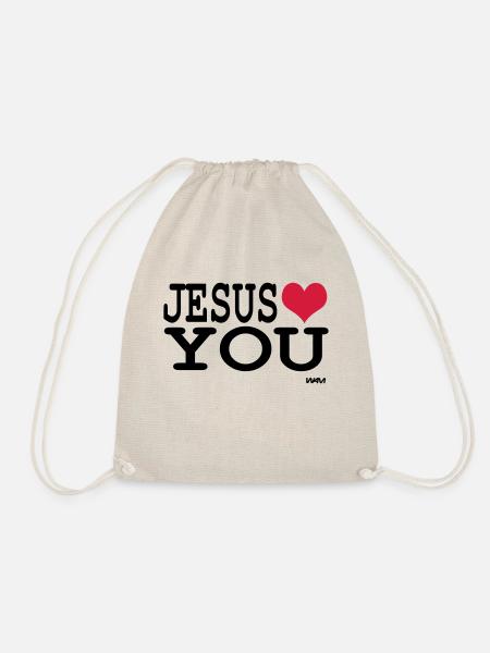 jesus loves you - Turnbeutel - Natur