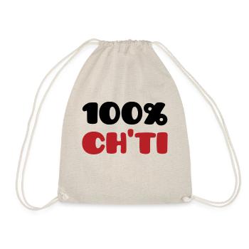 100% Ch'ti - Sac de sport léger - nature - Devant