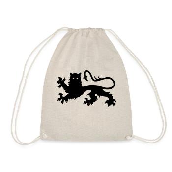 Lion Norman leon leopard Löwe leão leone - Drawstring Bag - nature - Front