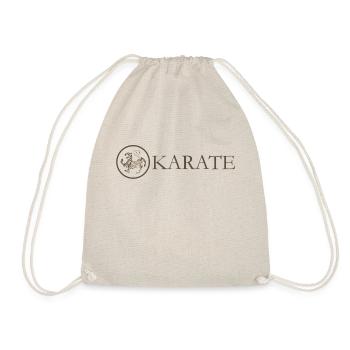 Karate-Karate-Logo - Turnbeutel - Natur - Vorne