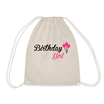 Birthday Girl - Turnbeutel - Natur - Vorne