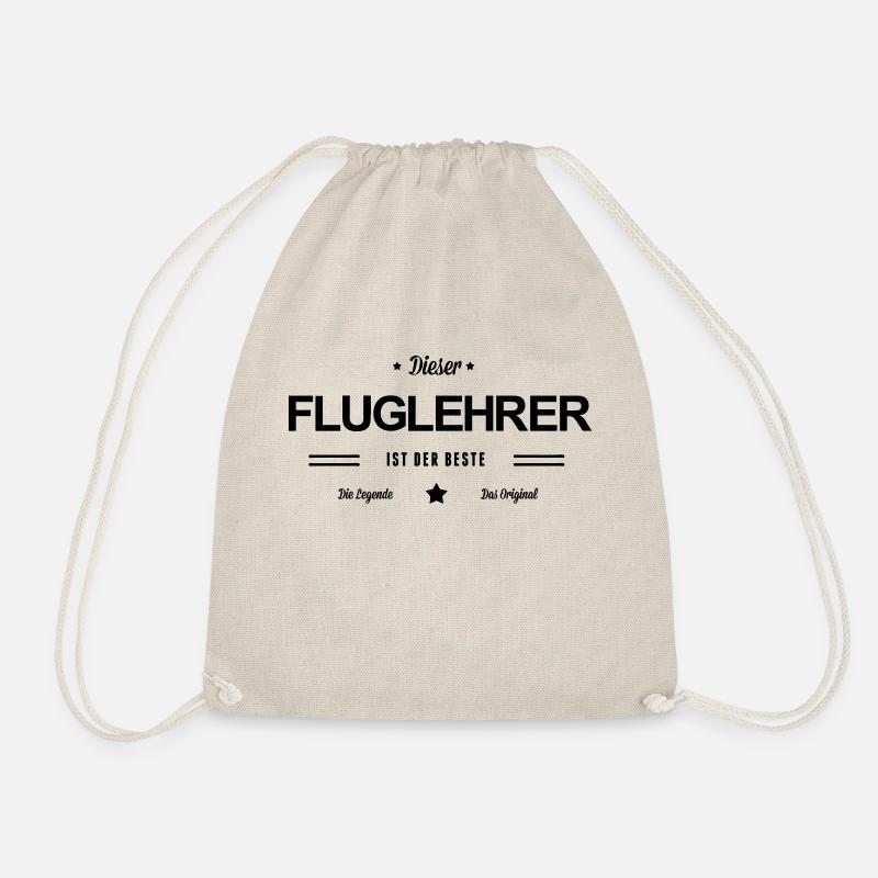Bester Fluglehrer - Turnbeutel - Natur