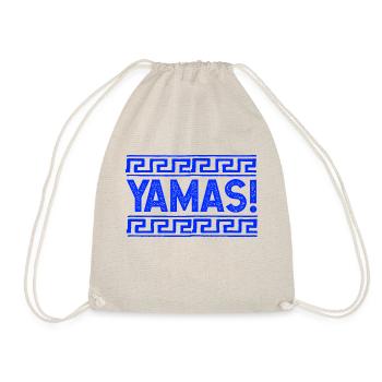 Yamas Ouzo Griechenland Humor fun Spruch - Turnbeutel - Natur - Vorne