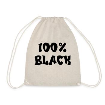 100% black - Sac de sport léger - nature - Devant