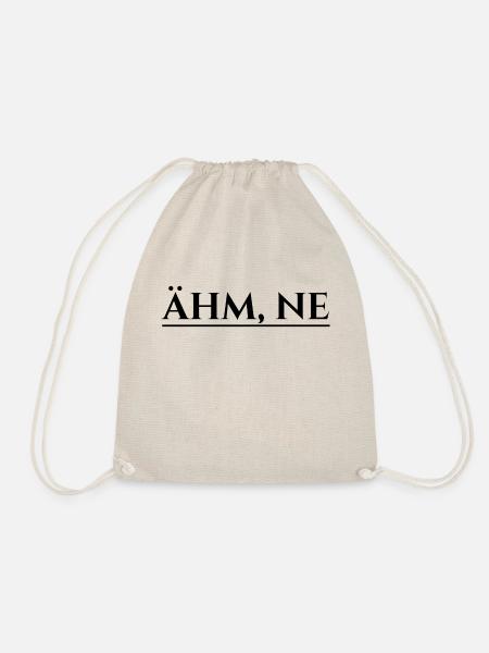 ähm ne - Turnbeutel - Natur