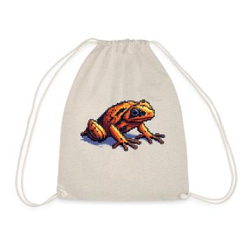 Poison dart frog dans des graphismes rétro pixel cool - Sac de sport léger - nature - Devant