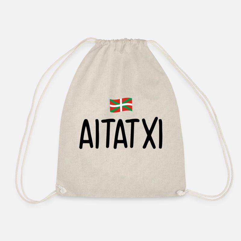 Aitatxi Basque country grandfather - Drawstring Bag - nature