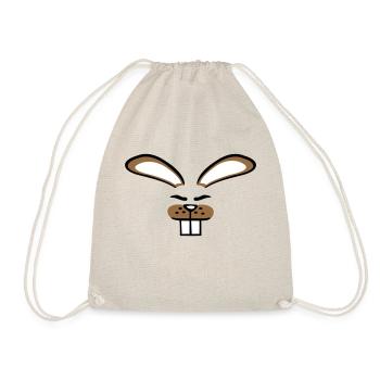 Bunny Rabbit Bunny Cartoon Small Animal Cute - Drawstring Bag - nature - Front