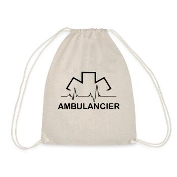ambulancier entreprise logo - Sac de sport léger - nature - Devant