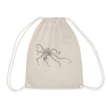 Oktopus - Turnbeutel - Natur - Vorne