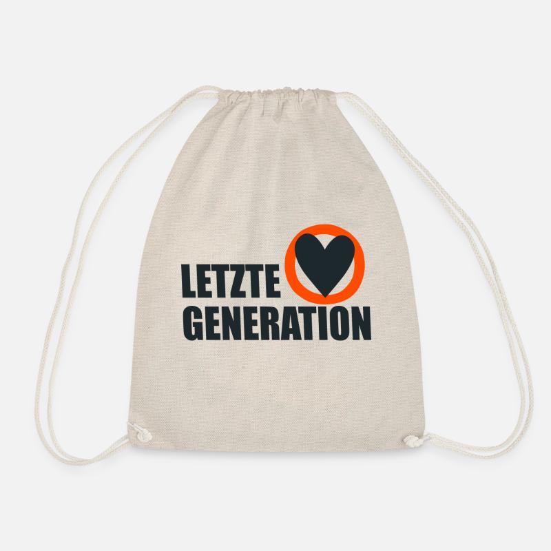 Letzte Generation - Design 4 - Turnbeutel - Natur