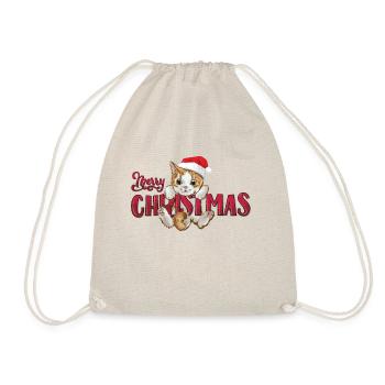 Merry christmas - Turnbeutel - Natur - Vorne