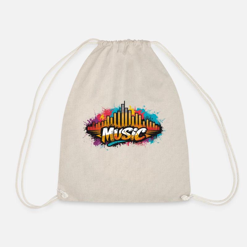 Music Cityback - Drawstring Bag - nature