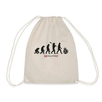 évolution révolution science-fiction humour cool - Sac de sport léger - nature - Devant