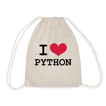 I Love Python - Sac de sport léger - nature - Devant