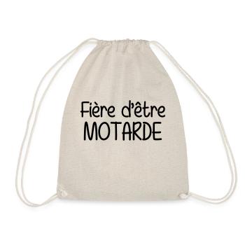 Motarde / Motard / Moto / Biker - Drawstring Bag - nature - Front