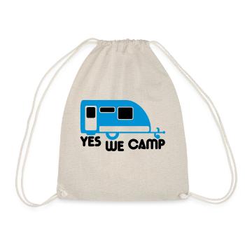 camp , camper, camping , caravan , trekking, rando - Drawstring Bag - nature - Front