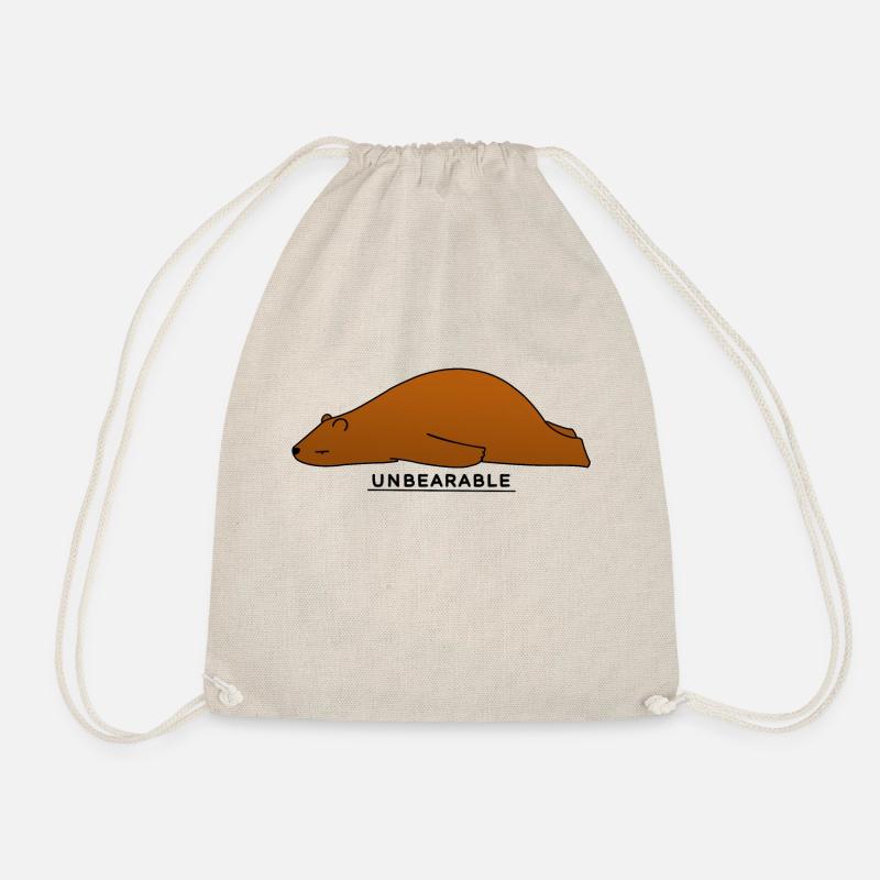 unbearable - Drawstring Bag - nature