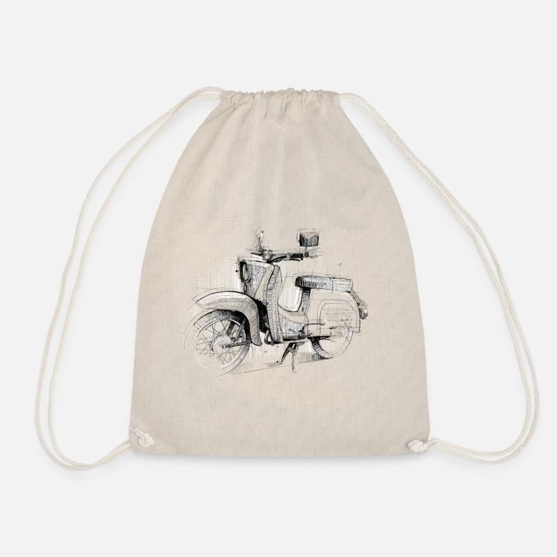 Swallow drawing - Drawstring Bag - nature