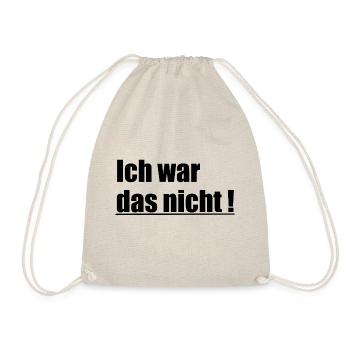 ich war das nicht1 - Turnbeutel - Natur - Vorne