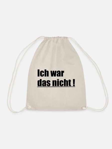 ich war das nicht1 - Turnbeutel - Natur