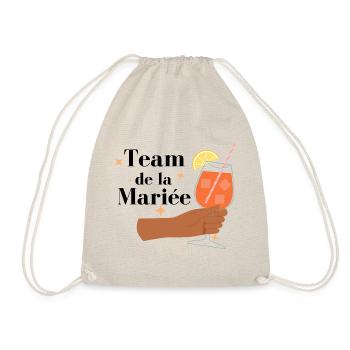 team de la mariée evjf - Sac de sport léger - nature - Devant