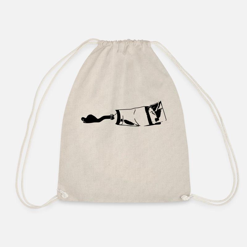 Paint tube - Drawstring Bag - nature