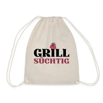 GRILLSÜCHTIG (1) - Turnbeutel - Natur - Vorne