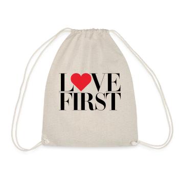 love first - Turnbeutel - Natur - Vorne