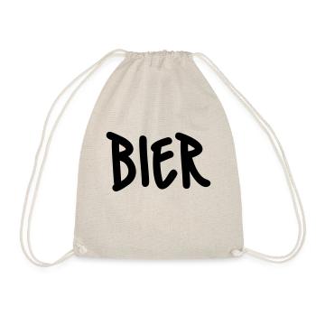 Bier - Turnbeutel - Natur - Vorne